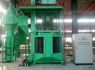 Combined rotary shot peening machine